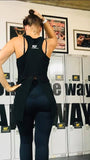 Hard Fitness fashion vest with split back detail