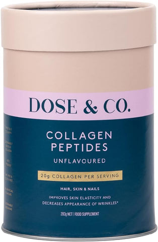 Dose & Co Pure Collagen Peptides, Unflavoured - 283g Powder Supplement