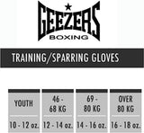 Geezers Boxing Elite Pro 2.0 Velcro Sparring/Training Gloves - Mens, Womens Boxing Hook & Loop gloves - sparring gloves - ideal for heavy duty punch bags