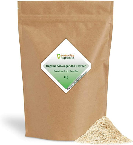 Ashwagandha Powder Organic 1kg Premium Root Powder Pure Keto Ingredient Use Everyday Superfood Organic Ashwagandha Powder in Drinks and Food