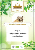 Ausha Organic Ashwagandha Powder 1kg l Certified Organic by Soil Association