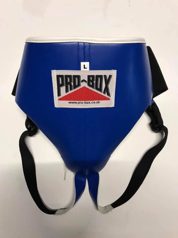 Blue PU Abdominal/Groin Protector for boxing or martial arts