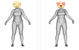 3d body scan of an 8 week body transformation