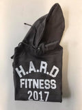 Steel grey hard fitness gym hoodie